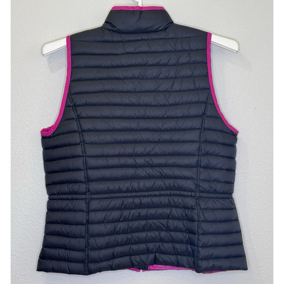 Lauren Ralph Lauren Puffer Down Filled Vest Womens Large Black w/ Pink Trim NEW - Picture 6 of 8